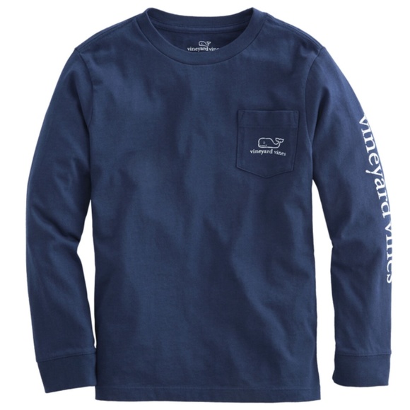 Vineyard Vines Tops - Kids Vintage Whale Long Sleeve Graphic Tee